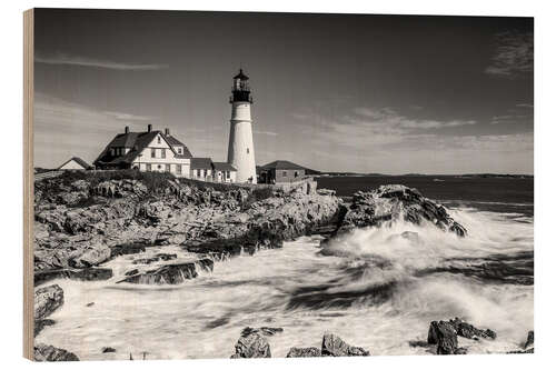 Wood print Portland Head Light, Cape Elizabeth - Maine