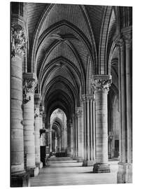 Magnettafel Innenansicht der Kathedrale Notre-Dame de Paris