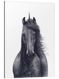 Magnettafel Schwarzes Einhorn