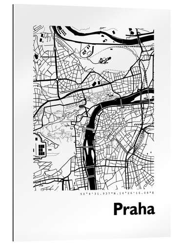 Galleriprint City map of Prague