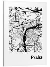 Magnettafel Stadtplan von Prag