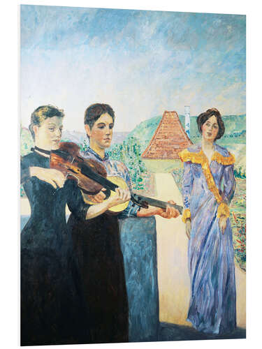 PVC-taulu Three women in the vineyard