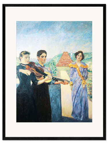 Framed art print Three women in the vineyard