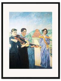 Framed art print Three women in the vineyard
