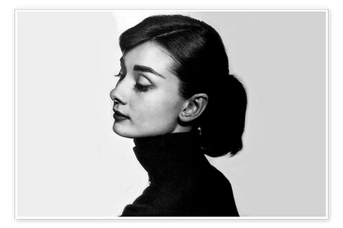 Poster Audrey Hepburn in Profile
