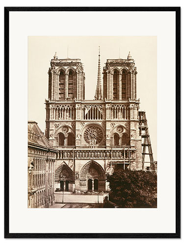 Plakat artystyczny premium w ramie Notre Dame
