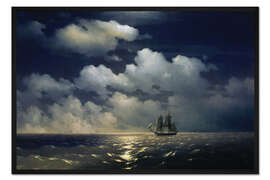 Gerahmter Kunstdruck Brig Mercury