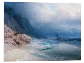 Foam board print Stormy sea