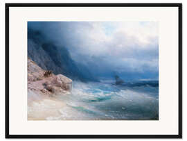 Gerahmter Kunstdruck Stürmische See