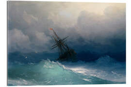 Gallery print Ship at heavy sea