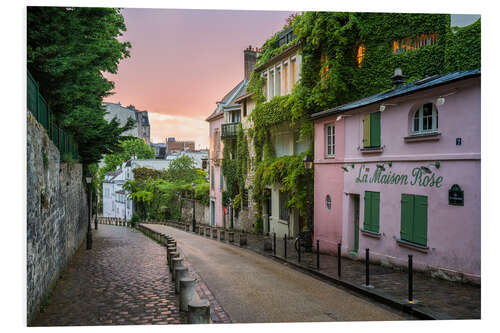 Stampa su PVC Strade di Montmartre a Parigi