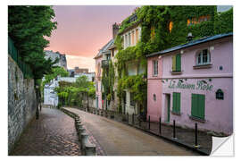 Wall sticker Streets of Montmartre in Paris