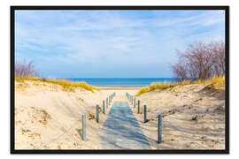 Gerahmter Kunstdruck Der Weg zum Strand