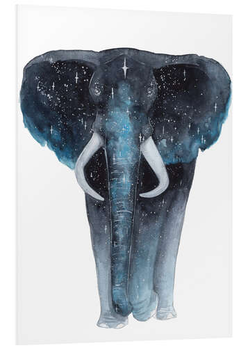 Foam board print Galaxy Elephant