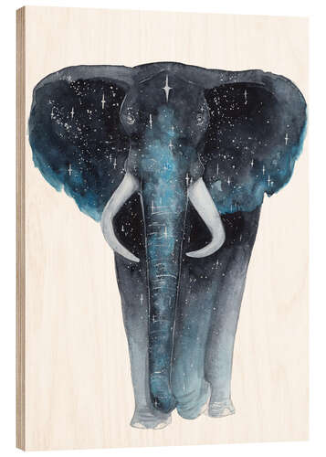 Trätavla Galaxy Elephant