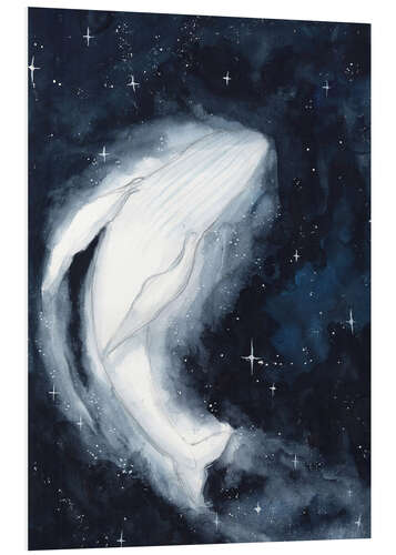 Foam board print Sky Whale