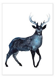 Wall print  Galaxy Deer - Déborah Maradan