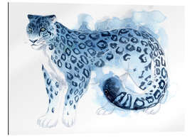 Gallery print Watercolor Snow Leopard