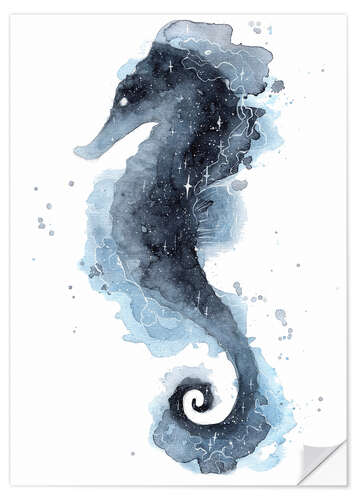 Naklejka na ścianę Galaxy Seahorse