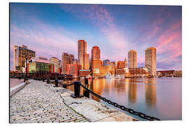 Aluminium print Boston Harbor at sunrise