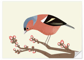 Sticker mural Pinson des arbres