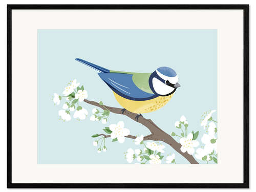 Framed art print Bluetit