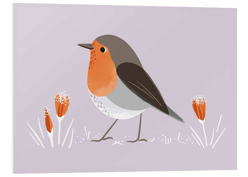 Foam board print Robin