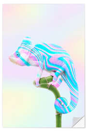 Wall sticker Holographic chameleon