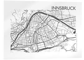 Cuadro de metacrilato Mapa de la ciudad de Innsbruck - 44spaces