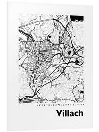 Tableau en PVC Carte de Villach