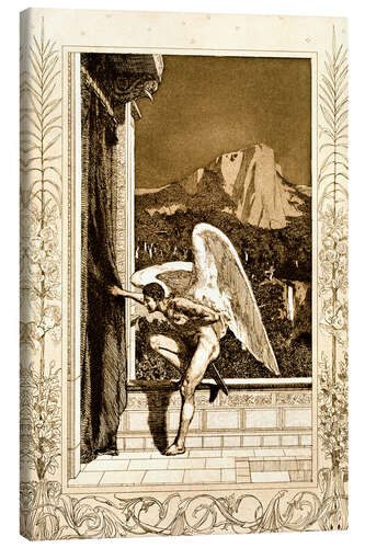 Leinwandbild Amor kommend, Blatt 12 aus “Amor und Psyche”