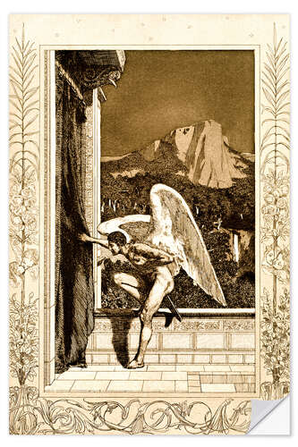 Naklejka na ścianę Cupid coming, sheet 12 from "Cupid and Psyche"