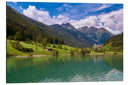 Tableau en aluminium Vallée de Mühlwalder dans le Tyrol du Sud