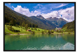Gerahmter Kunstdruck Mühlwalder Tal in Südtirol