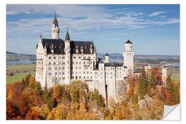 Wall sticker Neuschwanstein in autumn I