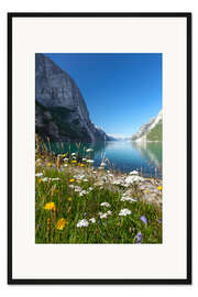Gerahmter Kunstdruck Fjord in Norwegen