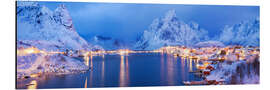 Aluminium print Reine in Lofoten, Norway