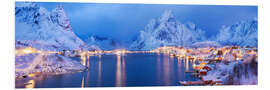 Foam board print Reine in Lofoten, Norway