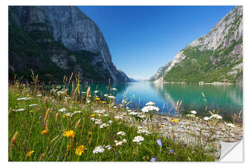 Naklejka na ścianę Spring in Norway