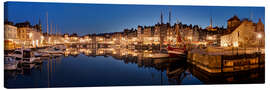 Canvas print Old town and harbor of Honfleur, Normandy