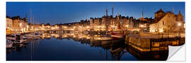 Vinilo para la pared Casco antiguo y puerto de Honfleur, Normandía.