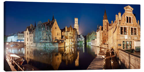 Canvas print The old town of Bruges