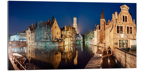 Quadro em plexi-alumínio A cidade velha de Bruges