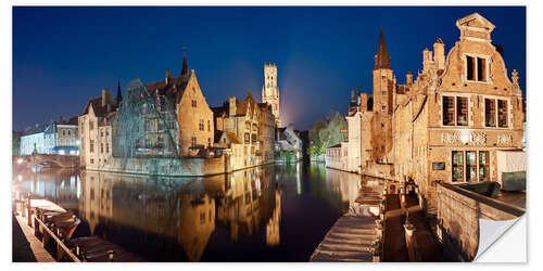 Muursticker The old town of Bruges