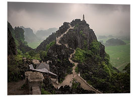 Foam board print View of the Hang Mua peak, Vietnam