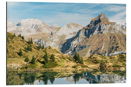 Aluminium print Mountain lake in Titlis Engelberg, Switzerland