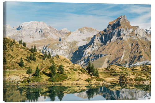 Leinwandbild Gebirgssee in Titlis Engelberg, Schweiz