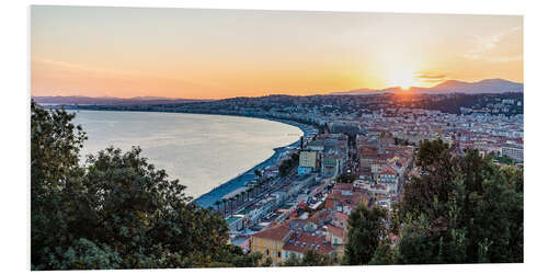 Tableau en PVC Ville de Nice sur la Côte d'Azur