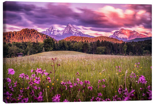 Obraz na płótnie Sunrise at Watzmann