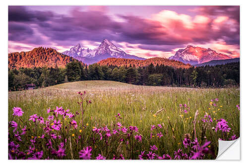 Muursticker Sunrise at Watzmann